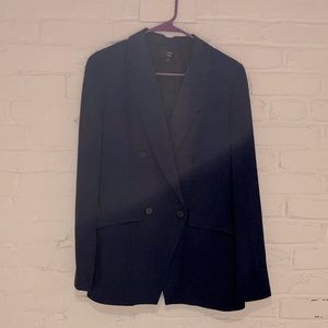 Women’s J. Crew Navy suit - double-breasted blazer and ankle-length pants - 2T